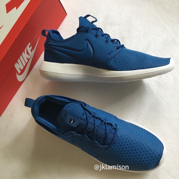 Nike ROSHE TWO SE Men's Running Shoes - Blue Jay - Picture 6 of 6